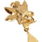 ARCHIVE - Christian Lacroix 1990s Gold Tone Crystal Drop Earrings