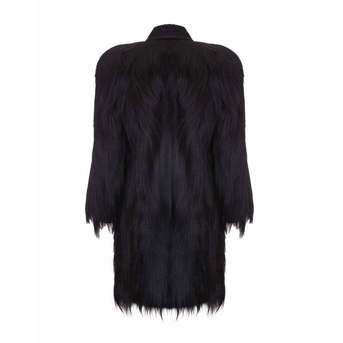 ARCHIVE - Colobus Monkey Black Fur Coat