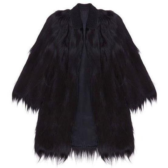 ARCHIVE - Colobus Monkey Black Fur Coat