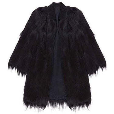 ARCHIVE - Colobus Monkey Black Fur Coat
