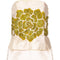 ARCHIVE - Cream Silk & Green Beaded 1960s Strapless Couture Cocktail Dress