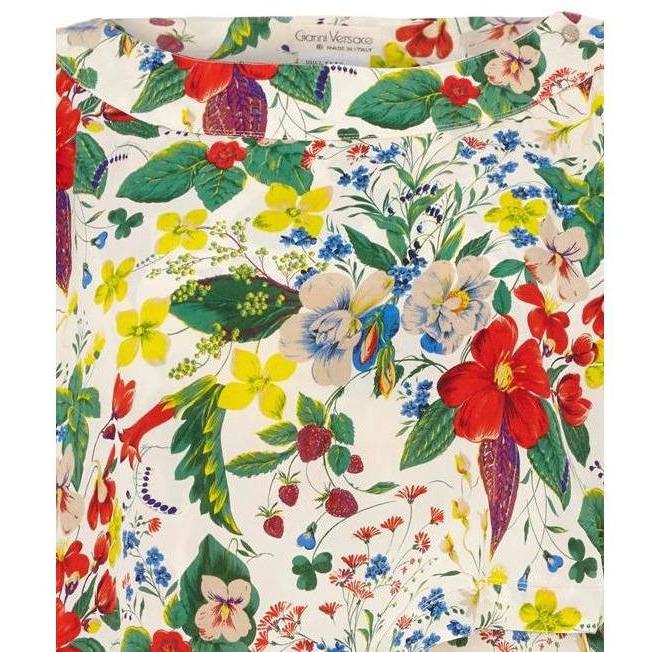 ARCHIVE - Early 1980s Gianni Versace Floral Silk Blouse