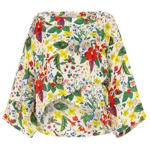ARCHIVE - Early 1980s Gianni Versace Floral Silk Blouse
