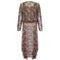 ARCHIVE - Floral Georgette Beaded Flapper Dress and Jacket