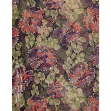 ARCHIVE - Floral Georgette Beaded Flapper Dress and Jacket