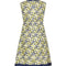 ARCHIVE - French Couture 1960s Blue and Yellow Embroidered A-Line Shift Dress