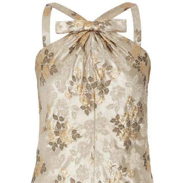 ARCHIVE - French Couture Floral Brocade Dress Suit