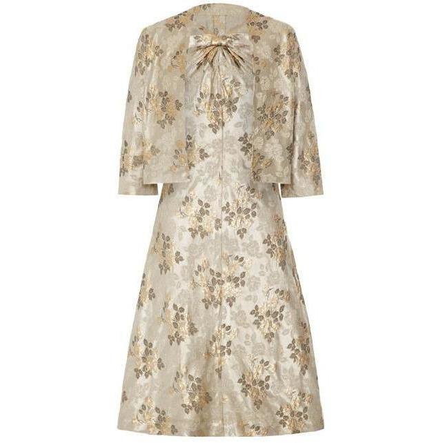 ARCHIVE - French Couture Floral Brocade Dress Suit