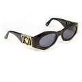 ARCHIVE - Gianni Versace 1990s Black Medusa Vintage Sunglasses with Case Mod 422 Col 852