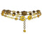 ARCHIVE - Gianni Versace 1990s Yellow and Gold Chain Statement Medusa Belt