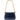 ARCHIVE - Gucci 1980s Navy Blue Leather Gold Chain Shoulder Bag