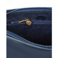 ARCHIVE - Gucci 1980s Navy Blue Leather Gold Chain Shoulder Bag