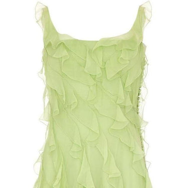 ARCHIVE - John Galliano for Dior Lime Ruffle Dress