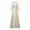 ARCHIVE - Late 1950s Ivory Wedding Dress With Delicate Embroidery Sold With Original Box