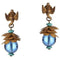 ARCHIVE - Late 1960s Miriam Haskell Glass Drop Earrings Designed by Larry Vrba