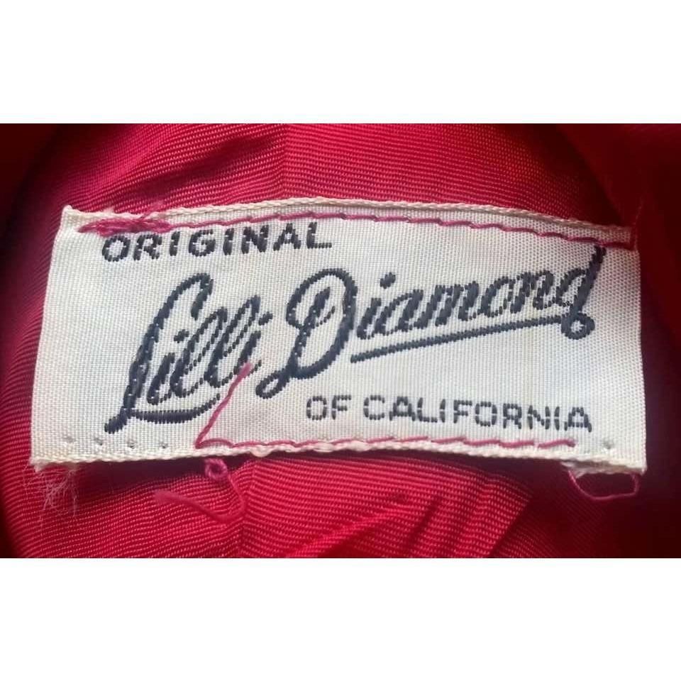 ARCHIVE - Lilli Diamond 1950s Pink Satin Evening Coat