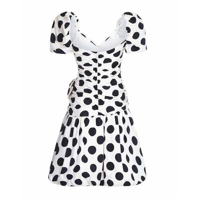 ARCHIVE - Lillie Rubin 1980s Polka Dot Puffball Dress