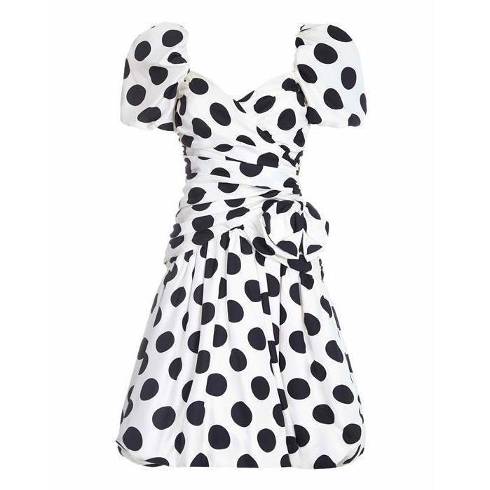 ARCHIVE - Lillie Rubin 1980s Polka Dot Puffball Dress