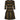 ARCHIVE - Marguerite 1960s French Couture Bold Striped Olive Green Wool Dress
