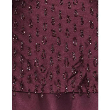 ARCHIVE - Maroon Silk Beaded Jacket