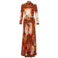ARCHIVE - Orange Silk Jersey La Mandola Dress