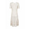 ARCHIVE - Original 1930s Ivory Irish Hand Crochet Lace Dress With Floral Design