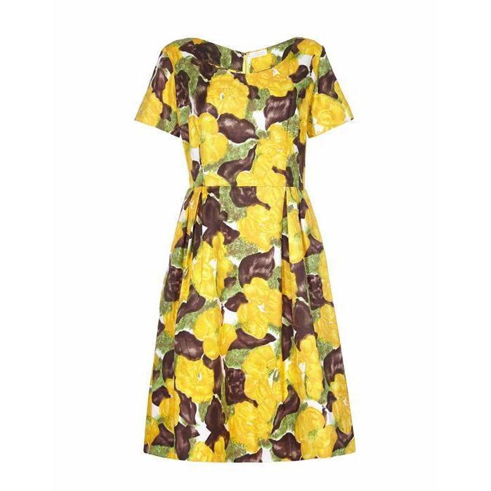 ARCHIVE - Patricia Anne 1950s Printed Cotton Dress
