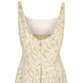 ARCHIVE - Rappi Cream and Gold Floral Brocade Dress