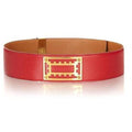 ARCHIVE - Red Hermès Collier de Chien Leather Belt