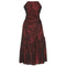ARCHIVE - Ricci Michaels Maroon Taffeta Strapless Dress