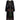 ARCHIVE - Robell 1970s Couture Black Silk Floral Chiffon Dress