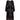 ARCHIVE - Robell 1970s Couture Black Silk Floral Chiffon Dress