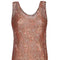 ARCHIVE - Russet Floral Chiffon 1920s Flapper Dress
