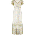 ARCHIVE - Sheer Floral 1920s Ruffle Sleeve Dress