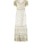 ARCHIVE - Sheer Floral 1920s Ruffle Sleeve Dress