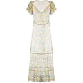 ARCHIVE - Sheer Floral 1920s Ruffle Sleeve Dress
