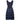 ARCHIVE - Susan Small 1950s Silk Brocade Midnight Blue and French Blue Dress