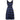 ARCHIVE - Susan Small 1950s Silk Brocade Midnight Blue and French Blue Dress