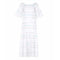 ARCHIVE - Tachi Castillo White Embroidered Cotton Mexican Wedding Dress