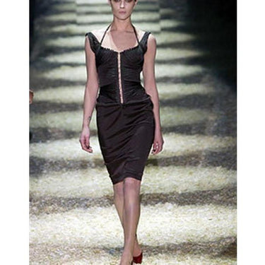 ARCHIVE - Tom Ford for Gucci Lilac Satin Corset Dress