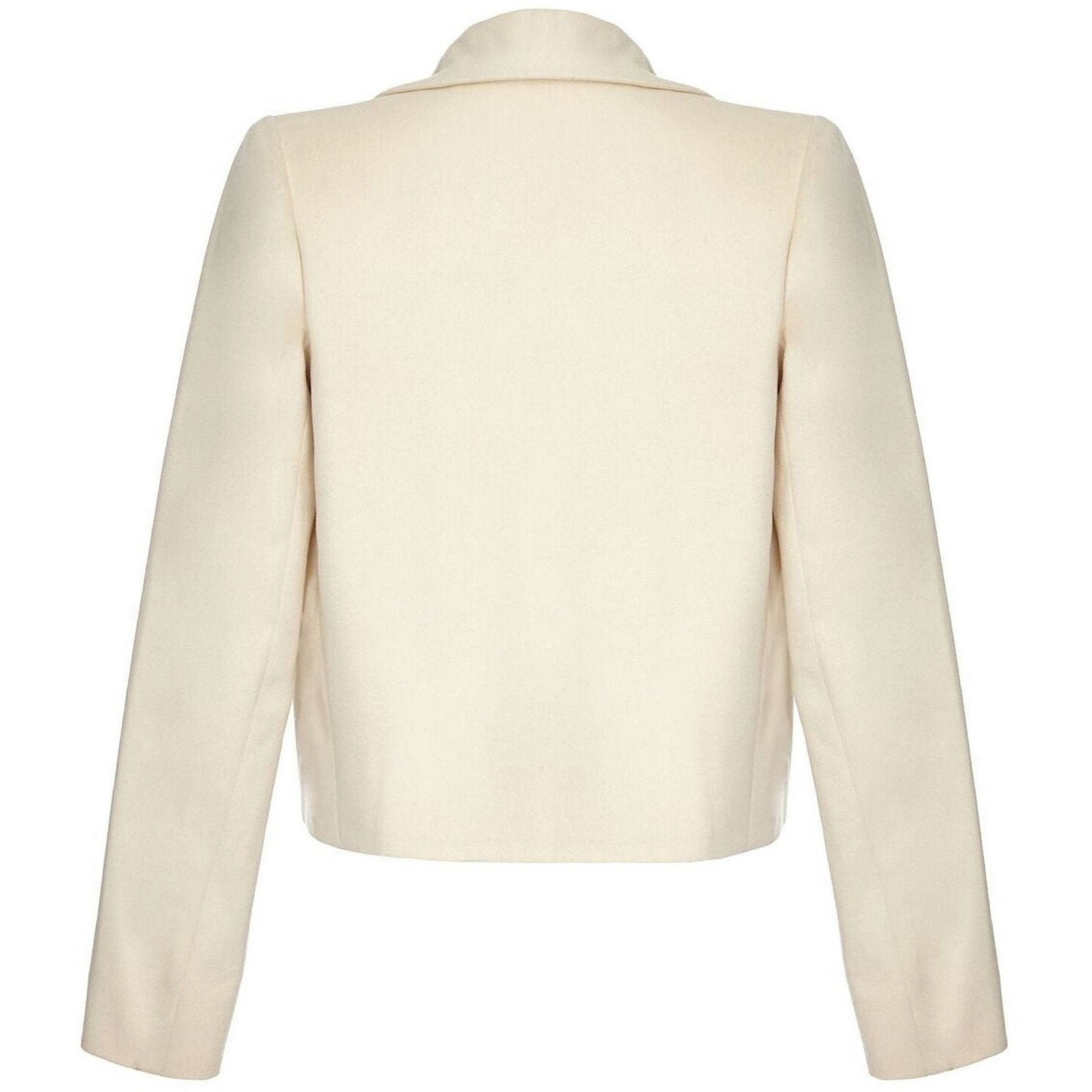 ARCHIVE - Tom Ford For Yves Saint Laurent Ivory Cashmere Structured Jacket Circa 1999