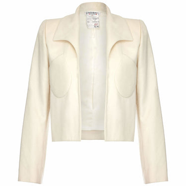 ARCHIVE - Tom Ford For Yves Saint Laurent Ivory Cashmere Structured Jacket Circa 1999