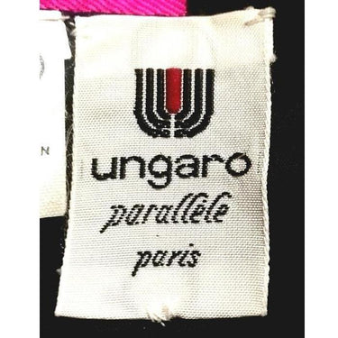 ARCHIVE - Ungaro 1980s Black Silk Taffeta Polka Dot Off-Shoulder Cocktail Dress