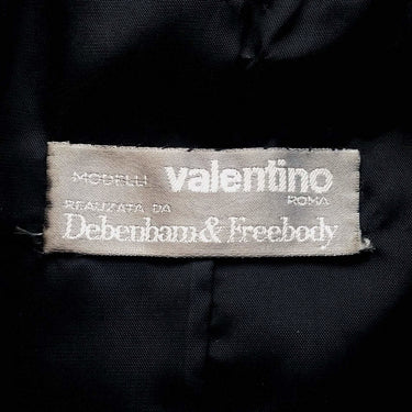 ARCHIVE - Valentino 1960s Silk and Velvet Coat With Diamanté Button Detail