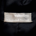 ARCHIVE - Valentino 1960s Silk and Velvet Coat With Diamanté Button Detail