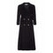 ARCHIVE - Valentino 1960s Silk and Velvet Coat With Diamanté Button Detail