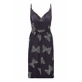 ARCHIVE - Valentino 1980s Black Silk Crepe Butterfly Dress With Matching Belt