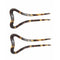 ARCHIVE - Victorian Tortoise Shell and Pique Hair Slides