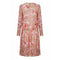 ARCHIVE - Vintage 1920s Silk Chiffon Dress With Pink Floral Print