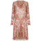 ARCHIVE - Vintage 1920s Silk Chiffon Dress With Pink Floral Print